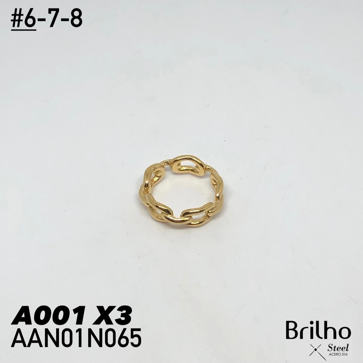 AAN01N065 ANILLO PQX3 3 #6-7-8