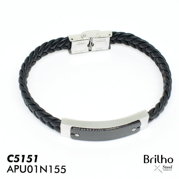 Pulsera Hombre Cuero APU01N155