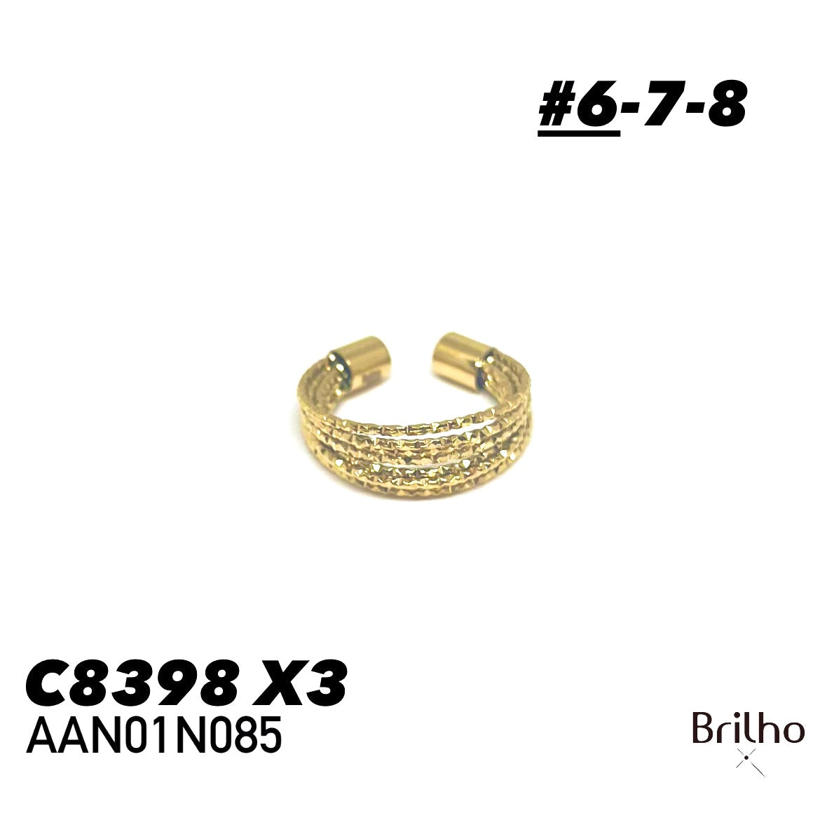 AAN01N085 ANILLO PQX3 #6-7-8