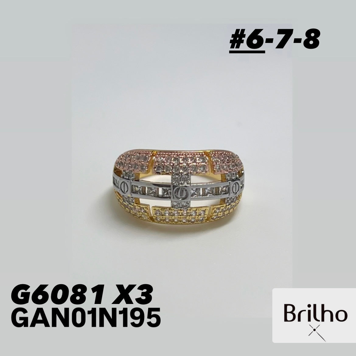 GAN01N195 ANILLO PQX3 #6-7-8